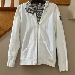 Simons White Cardigan Sweater